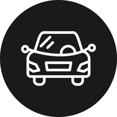 - Araba. Web simgesi basit illüstrasyon