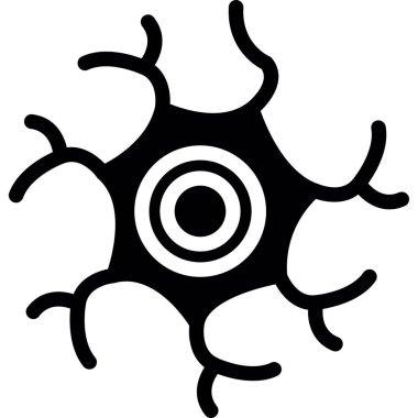 Virüs bakteri simgesi. Web için basit virüs bakteri vektör simgeleri çizimi