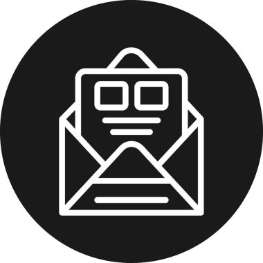 Mektup. Web simgesi basit illüstrasyon