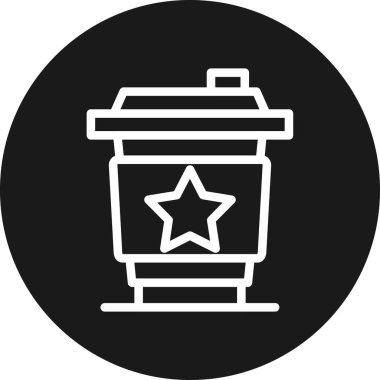 kahve ikonu vektör illüstrasyonu