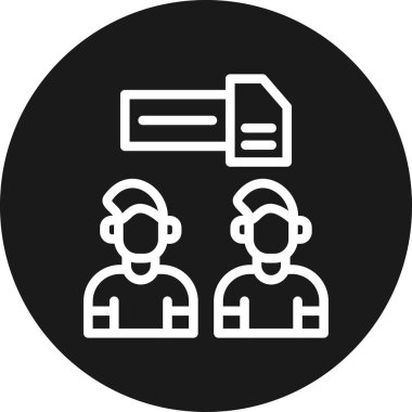 insanlar simge vektör illüstrasyonu