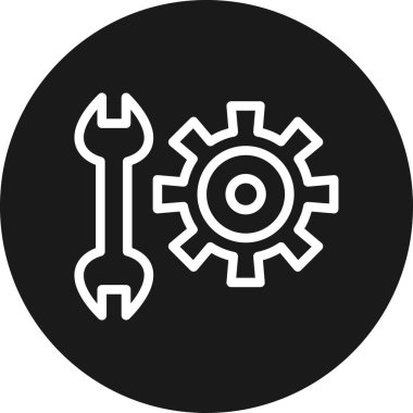 vektör glifini düz simge olarak ayarla