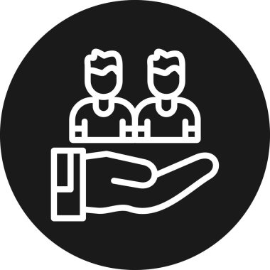 İnsan simgesinin vektör illüstrasyonu