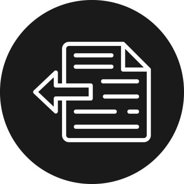 belge simgesi, vektör çizimi