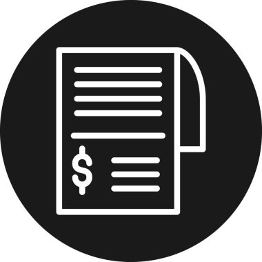 Dolar. Web simgesi basit illüstrasyon