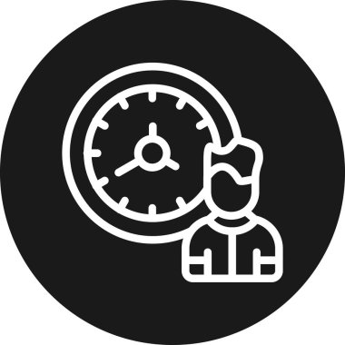 Zaman simgesi vektör illüstrasyonu