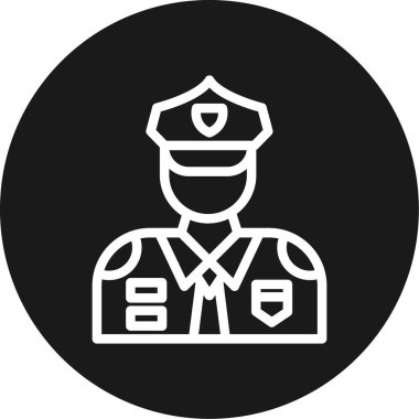 polis simgesi vektör illüstrasyonu