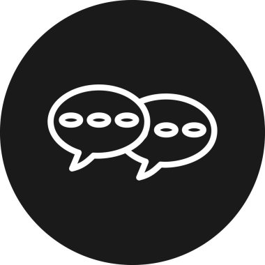 konuşma balonu simgesi, vektör illüstrasyonu