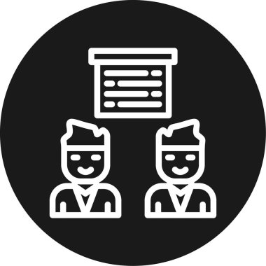 Vektör iş kişi simgesi