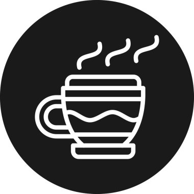 kahve fincanı ikonu vektör illüstrasyonu