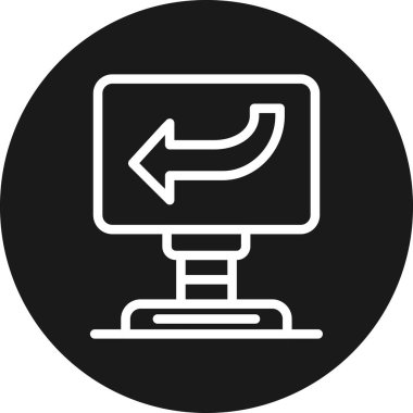 vektör lcd simgesi illüstrasyonu