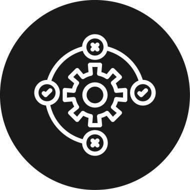 Simgeyi ayarlamanın vektör illüstrasyonu