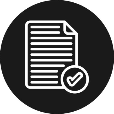 Moda biçimi arka grubunda kontrol listesi simgesi