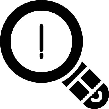 büyütme cam vektör simgesi