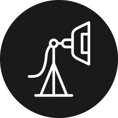 teleskop simgesi vektör illüstrasyonu