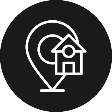 konum simgesi vektör illüstrasyonu