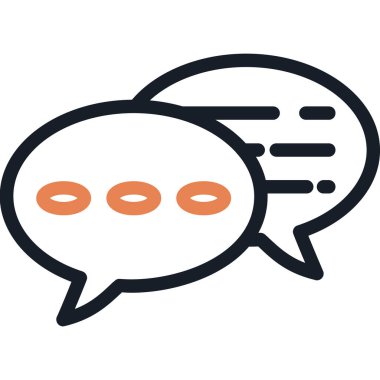 Sohbet kabarcığı vektör illüstrasyonu