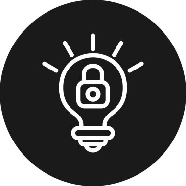 asma kilit simgesi soyut arkaplanda izole edildi