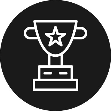 Ödülü rozet vektör simgesi