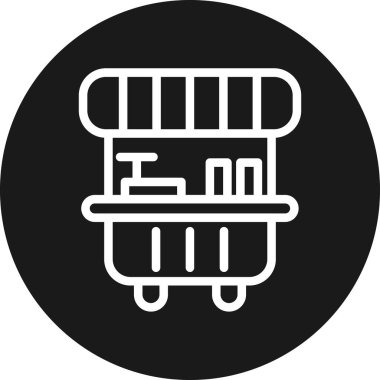 Alışveriş. Web simgesi basit illüstrasyon