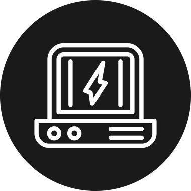 güç simgesi vektör illüstrasyonu