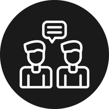 İnsan simgesinin vektör illüstrasyonu