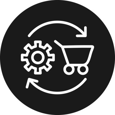 seo modern simgesinin vektör illüstrasyonu