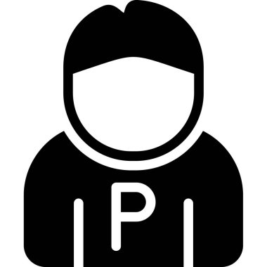 kullanıcı düz vektör simgesi