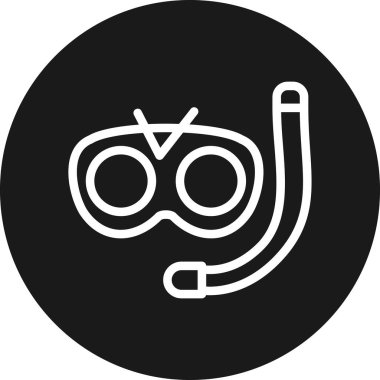 Vektör gözlüğü simgesi illüstrasyonu