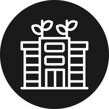 Yılbaşı ağacı simgesinin vektör illüstrasyonu