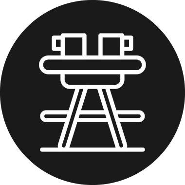 Vektör illüstrasyonu, simge ögesi arkaplanı