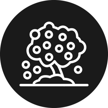 ağaç simgesi vektör illüstrasyonu