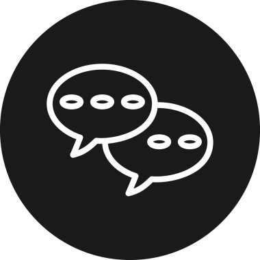 konuşma kabarcıklar simge vektör çizim