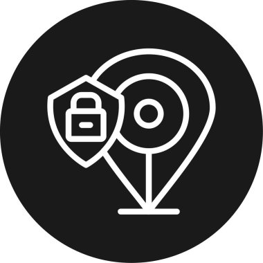 Konum simgesinin vektör illüstrasyonu