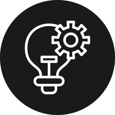 Ampul. Web simgesi basit illüstrasyon