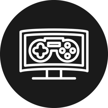 Video oyunu simgesi vektör illüstrasyonu