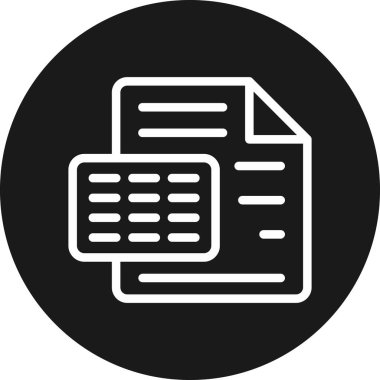 belge dosya simgesi vektör illüstrasyonu