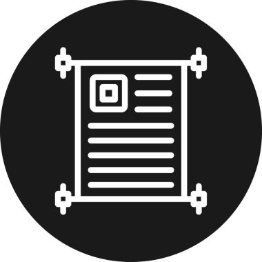 belge simgesi vektör illüstrasyonu