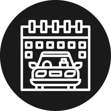 araba vektör simgesi modern basit illüstrasyon