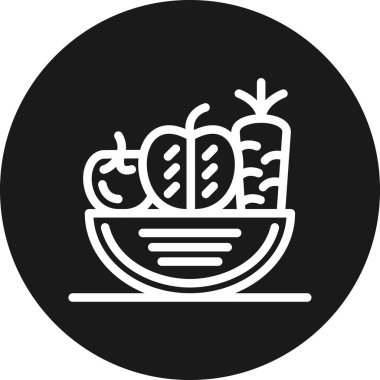 Gıda simgesinin vektör illüstrasyonu