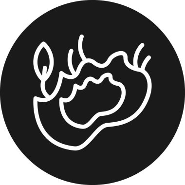 Kalp simgesini tutan bir elin vektör çizimi