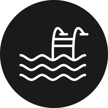 yüzen merdiven vektör simgesi