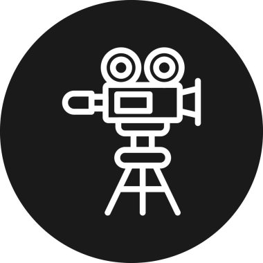 Şeffaf bir arkaplanda kamera vektör çizimi. Birinci kalite semboller. Konsept ve grafik tasarımı için simgeler.