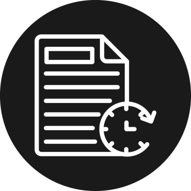 dosya belgesi simgesi, vektör illüstrasyonu