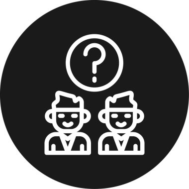 İnsan simgesinin vektör illüstrasyonu