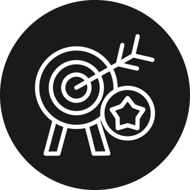 Bir yıldız simgesinin vektör illüstrasyonu