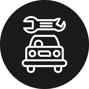 araba simgesi vektör illüstrasyonu