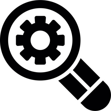 Büyüteç. Web simgesi basit illüstrasyon