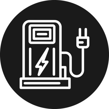 elektrik dolgu ikonu vektör illüstrasyonu