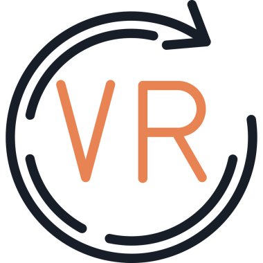 Sanal. Web simgesi basit illüstrasyon